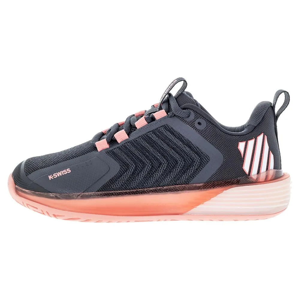 Women's Ultrashot 3 Tennis Shoes Asphalt and Peach Amber