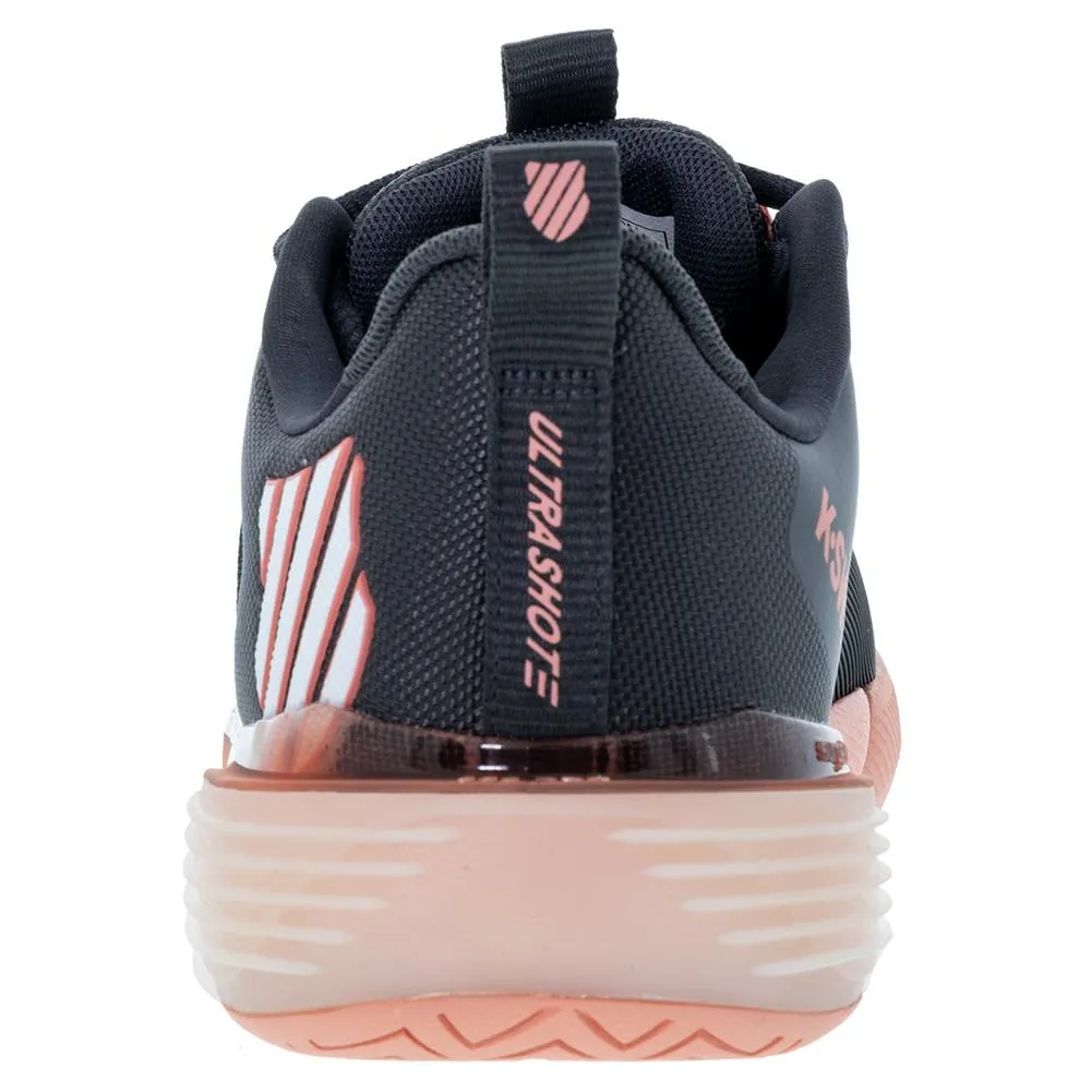 Women's Ultrashot 3 Tennis Shoes Asphalt and Peach Amber