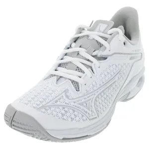 Women's Wave Exceed Tour 6 AC Tennis Shoes White and Silver