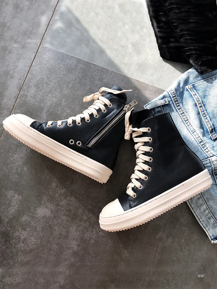 xiangtuibao  Increased  High-top Canvas Sneakers  Shoes Female Men's Thick-soled Sports Hip-hop Gaobang Torre  Tide Shoes