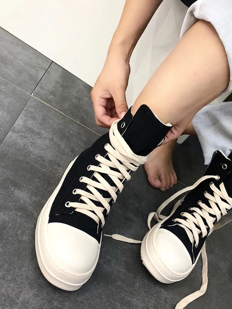 xiangtuibao  Increased  High-top Canvas Sneakers  Shoes Female Men's Thick-soled Sports Hip-hop Gaobang Torre  Tide Shoes